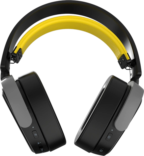 Бездротова ігрова гарнітура Ajazz AHM09 MAX Black Gray Yellow (AHM09-MAX-BGY) - Фото 4 Бездротова ігрова гарнітура Ajazz AHM09 MAX Black Gray Yellow (AHM09-MAX-BGY) - зображення 4