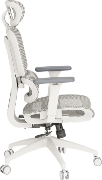 Крісло офісне OfficePro Skyline OC680-W-LG-LG - Фото 5 Крісло офісне OfficePro Skyline OC680-W-LG-LG - зображення 5