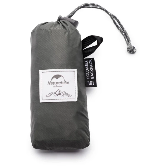 Рюкзак компактний надлегкий Naturehike Ultralight NH17A012-B, 18 л, сірий - зображення 4