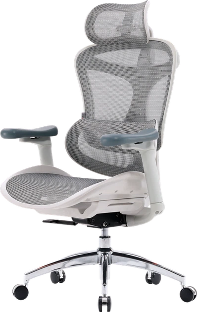Крісло офісне Sihoo DORO C300L Mesh White - зображення 4