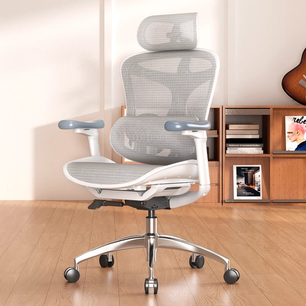 Крісло офісне Sihoo DORO C300L Mesh White - зображення 5