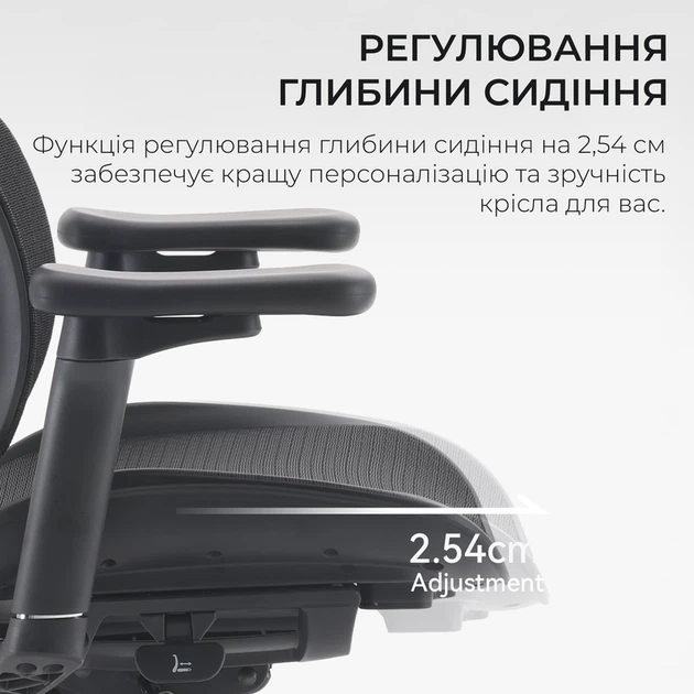Крісло офісне Sihoo DORO S100 Mesh Black - зображення 13