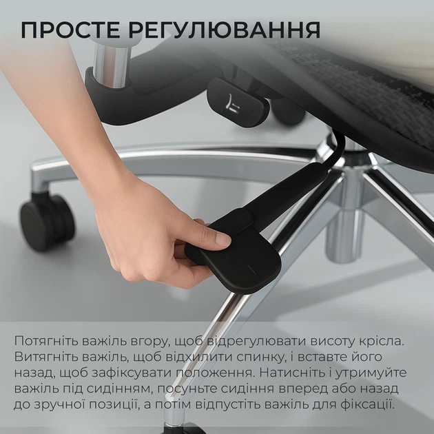 Крісло офісне Sihoo DORO S100 Mesh Black - зображення 14