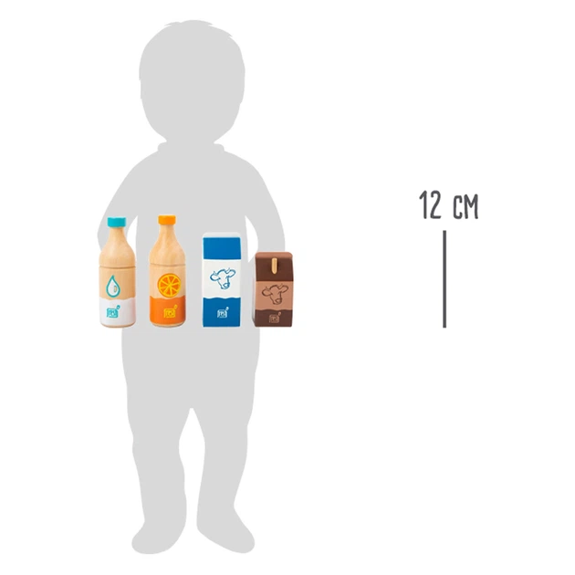 Zestaw do zabawy Small Foot z jedzeniem i napojami Small Foot z drewna 4 elementy (4020972114389) - obraz 3