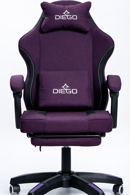 Кресло геймерское DIEGO Soft Light Purple - изображение 5