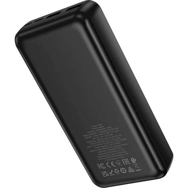 Зовнішній акумулятор Borofone BJ80A 20000mAh 22.5W Black [156652] - зображення 3