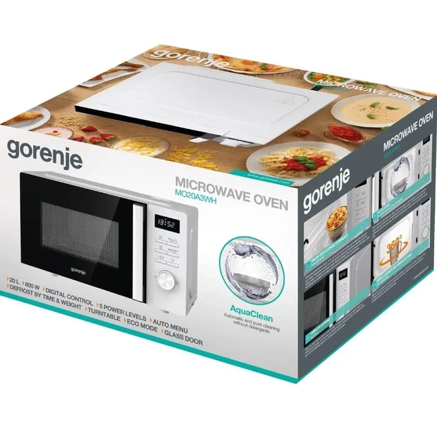 Мікрохвильова піч GORENJE MO 20 A3WH - изображение 8