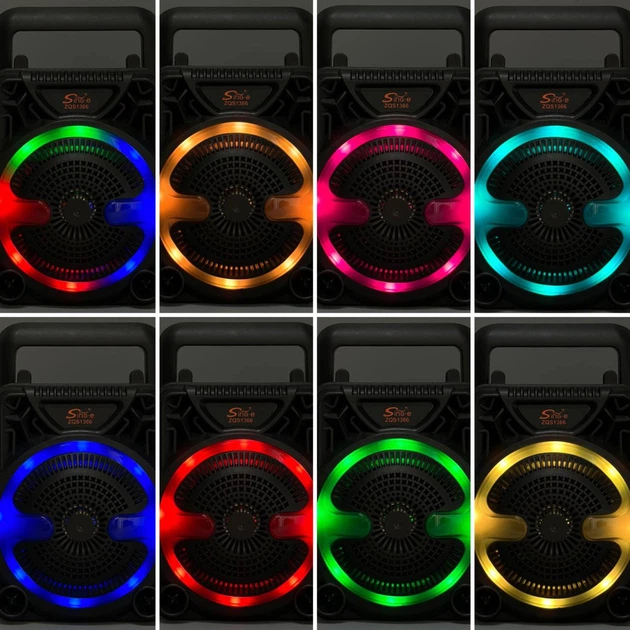Колонка Sing-e ZQS1366 Mini RGB с микрофоном 8W, 1200mAh Черный 57784 - Фото 7 Колонка Sing-e ZQS1366 Mini RGB с микрофоном 8W, 1200mAh Черный 57784 - изображение 7