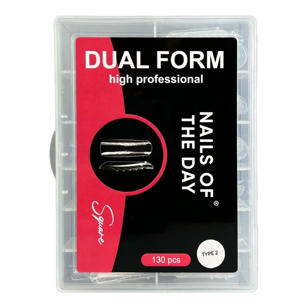Набор верхних форм Nails Of The Day для наращивания Dual Form Square 130 шт - Фото 1 Набор верхних форм Nails Of The Day для наращивания Dual Form Square 130 шт - изображение 1