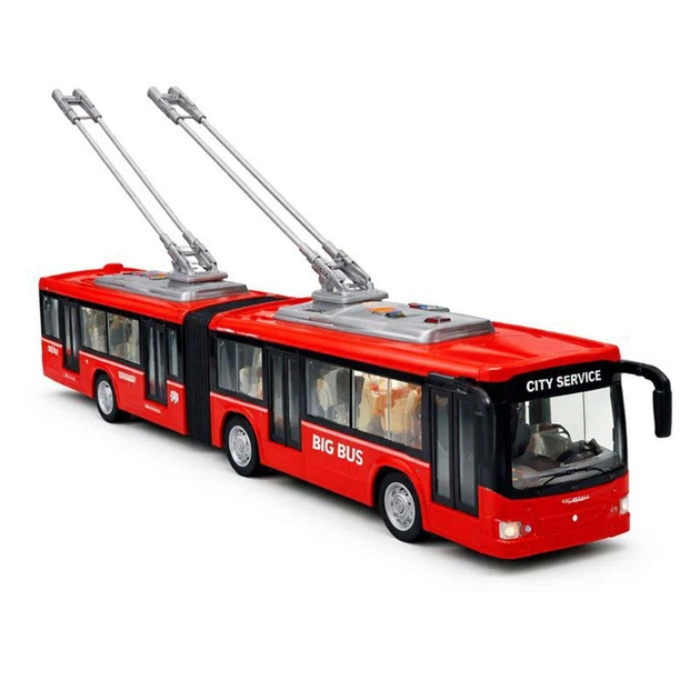 Музичний тролейбус-гармошка City Service WY915A 43 см — інерційний