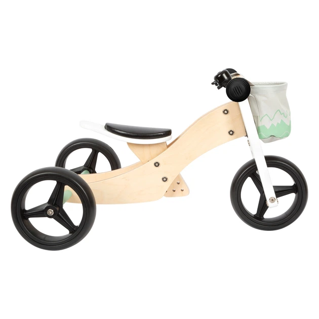 Біговел Small Foot Wooden Training Tricycle/Balance Bike 2 в 1 Sage Green (12414) (4020972124142) - зображення 2