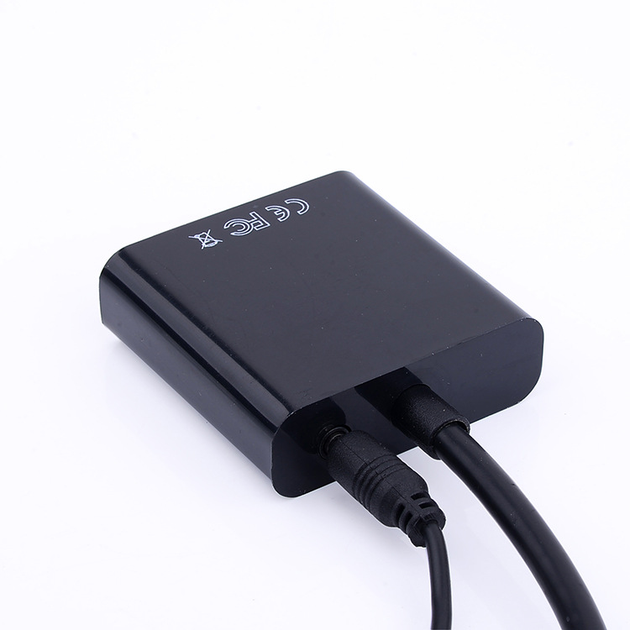 Адаптер HDMI-VGA + Audio, переходник для монитора, проектора, ТВ, Т2 - изображение 2