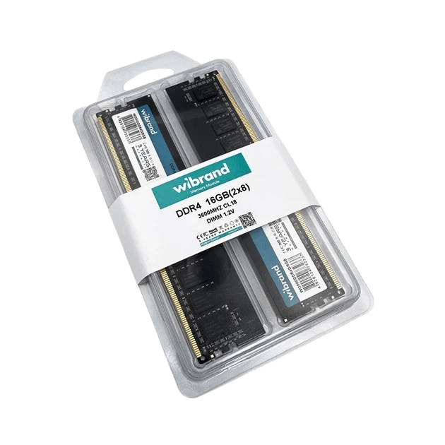 Модуль памяти DDR4 16Gb (2x8Gb) 3600 MHz Wibrand (WI3600DDR4D/2x8GB) - изображение 2