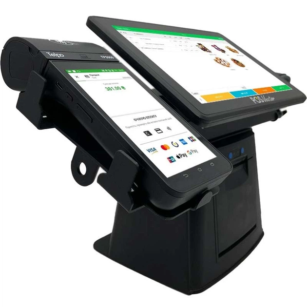 Комплексная касса 5-в-1 SHIVA POS Android 13 для магазина и торговли. POS-терминал + принтер чеков + сканер штрихкодов + держатель для сканера и платежного терминала (SHIVA-A13) - изображение 10