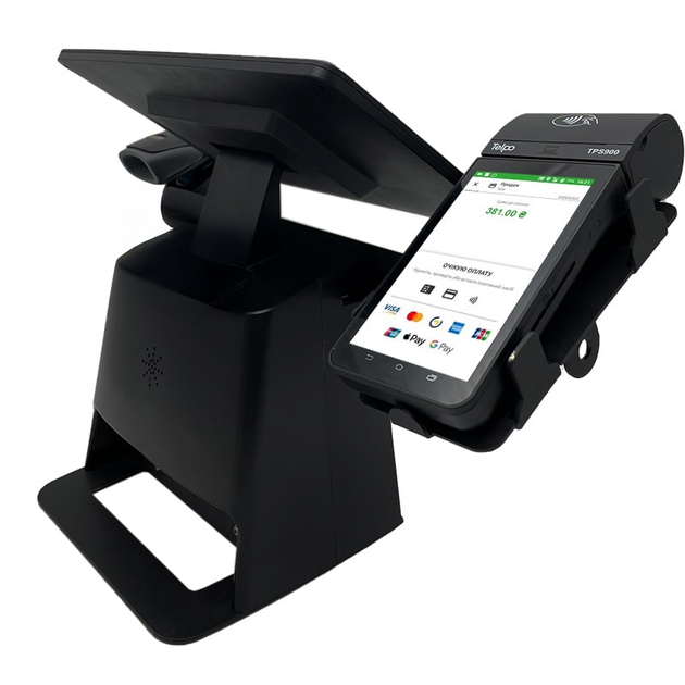Комплексная касса 5-в-1 SHIVA POS Android 13 для магазина и торговли. POS-терминал + принтер чеков + сканер штрихкодов + держатель для сканера и платежного терминала (SHIVA-A13) - изображение 11