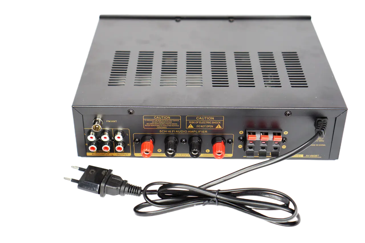 Усилитель звука UKC AK-398BT Bluetooth+FM+SD+USB Караоке 2-канальный 200W Black (3_07855) - изображение 4