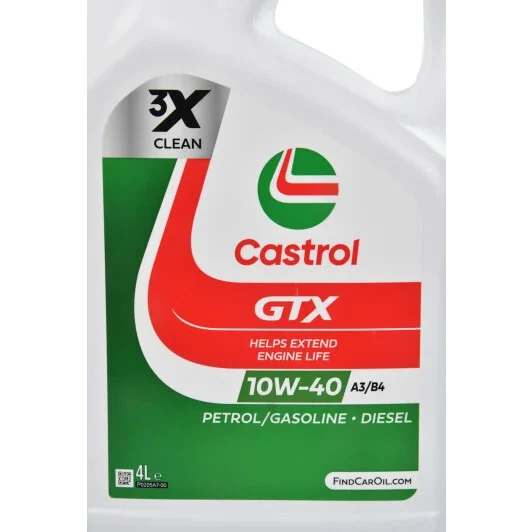 Олива моторна Castrol GTX Ultraclean A/B 10W-40 (4л.) - изображение 2