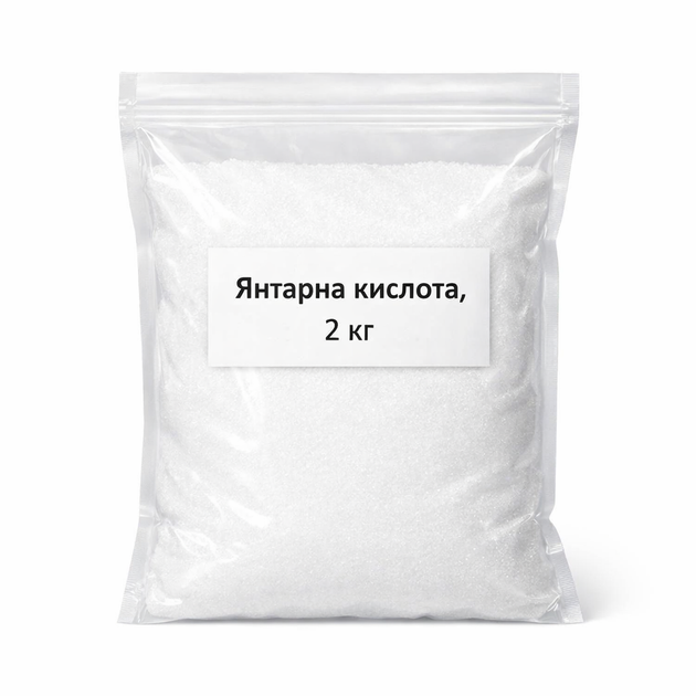 Бурштинова кислота (2 кг) - Фото 1 Бурштинова кислота (2 кг) - зображення 1