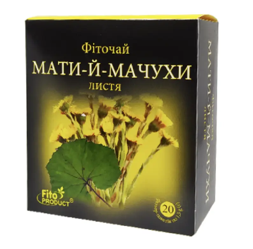 FitoPRODUCT Фіточай №42 Мати-й-мачухи листя 1,5г 20 пак - Фото 1 FitoPRODUCT Фіточай №42 Мати-й-мачухи листя 1,5г 20 пак - изображение 1