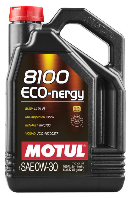 Олива Motul 8100 Eco-Nergy SAE 0W30 5Л - Фото 1 Олива Motul 8100 Eco-Nergy SAE 0W30 5Л - зображення 1