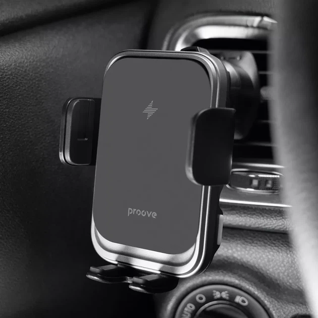 Автомобильный держатель с Беспроводным ЗУ Proove Nitro Charge 15W - Фото 3 Автомобильный держатель с Беспроводным ЗУ Proove Nitro Charge 15W - изображение 3