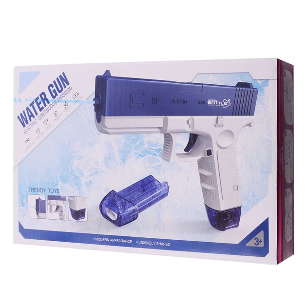 Водяний пістолет Water Gun Glock blue - изображение 2