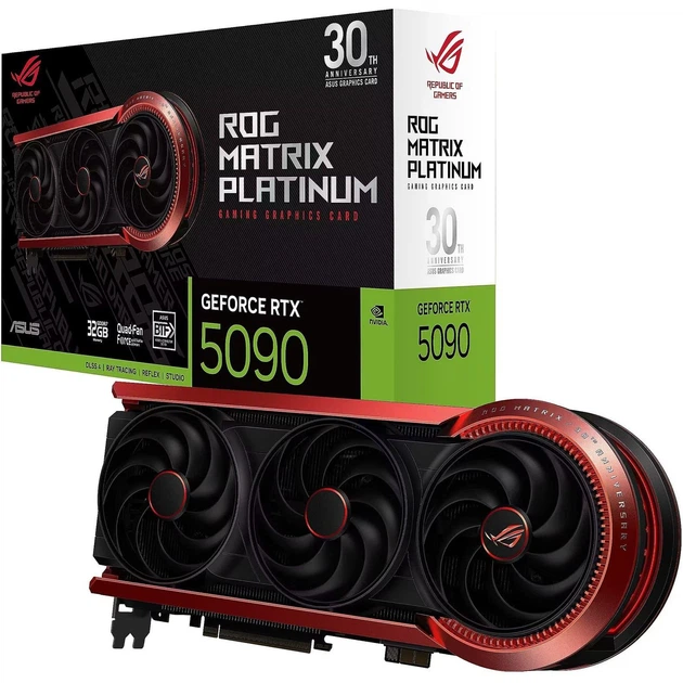 Відеокарта ASUS RTX 5090 32GB ROG Matrix Platinum 30th Anniversary Edition (ROG-MATRIX-RTX5090-P32G-30TH) (GDDR7, 512 bit, PCI-E v5.0 x16) - зображення 8