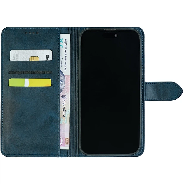 Чохол-книжка Crazy Horse Clasic для Samsung Galaxy A27 5G (A276) Dark Blue (Front) (74230) - Фото 4 Чохол-книжка Crazy Horse Clasic для Samsung Galaxy A27 5G (A276) Dark Blue (Front) (74230) - изображение 4