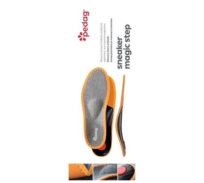 Ортопедическая каркасная стелька c эффектом памяти Pedag SNEAKER MAGIC STEP 180 - изображение 2