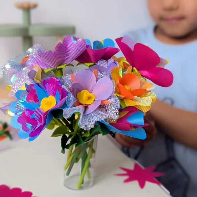 DIY набор для творчества Flower Maker: Обучающий комплект для моделирования цветов и флористики (189 деталей) - Фото 7 DIY набор для творчества Flower Maker: Обучающий комплект для моделирования цветов и флористики (189 деталей) - изображение 7