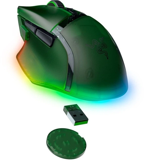 Мышь беспроводная Razer Basilisk V3 Pro 35K Wireless/Bluetooth Phantom Green (RZ01-05240300-R3G1) - изображение 5