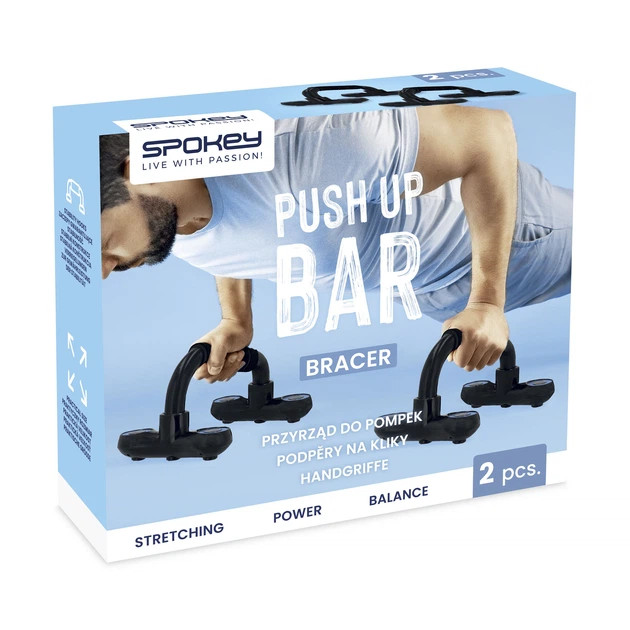 Підпори для віджимань Spokey 943463 Bracer 2 шт (5905339434630) - зображення 9