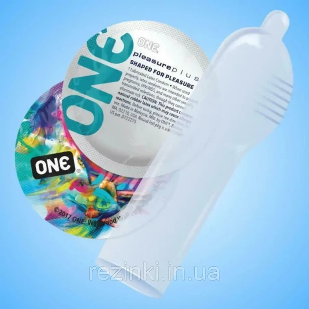 Презервативи One Pleasure Plus з повітряною ребристою капсулою - зображення 2