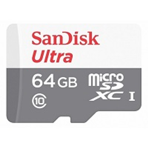 Карта пам'яті microSDHC (UHS-1) SanDisk Ultra 32Gb class 10 A1 (100Mb/s) (adapter SD) (SDSQUNR-032G-GN3MA) - изображение 1