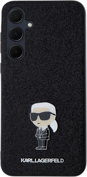 Панель Karl Lagerfeld Fixed Glitter Ikonik Logo Metal Pin для Samsung Galaxy A35 Black (KLHCSA35GKNPSK) - зображення 2