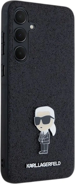Панель Karl Lagerfeld Fixed Glitter Ikonik Logo Metal Pin для Samsung Galaxy A35 Black (KLHCSA35GKNPSK) - зображення 4