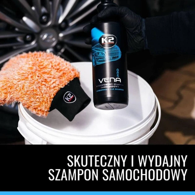 Шампунь K2 Vena Pro автомобільний гідрофобний 1л - изображение 3