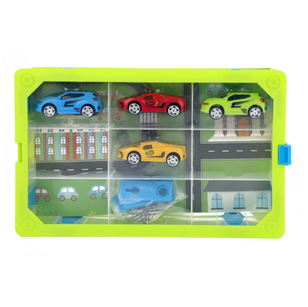 Zestaw kolekcjonerskich samochodzików Toi-Toys walizka z samochodami i matą do zabawy (8714627000733) - obraz 3