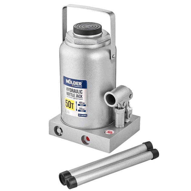 Домкрат гідравлічний пляшковий Molder 50т 285-465мм - изображение 2