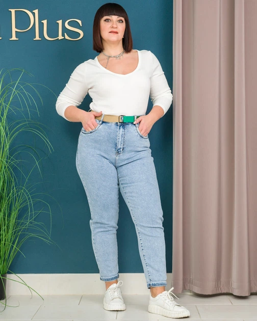 Джинси VJeans M8031-3, 56, блакитний - Фото 6 Джинси VJeans M8031-3, 56, блакитний - зображення 6