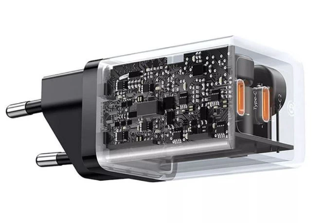 Зарядний пристрій Baseus GaN5 Pro Fast Charger 40W 2 x Type-C Black (CCGP180101) - Фото 5 Зарядний пристрій Baseus GaN5 Pro Fast Charger 40W 2 x Type-C Black (CCGP180101) - зображення 5