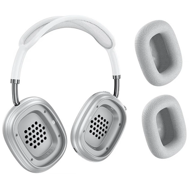 Наушники hoco. W65 Plus Happy Bluetooth 5.4, ANC (активное шумоподавление) до 32 часов Silver - Фото 4 Наушники hoco. W65 Plus Happy Bluetooth 5.4, ANC (активное шумоподавление) до 32 часов Silver - изображение 4