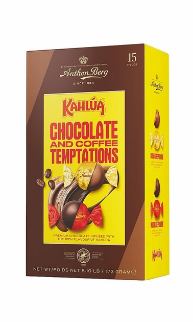 Шоколадные конфеты Anthon Berg Kahlua Chocolate and Coffee Temptations с ликером 173г - Фото 1 Шоколадные конфеты Anthon Berg Kahlua Chocolate and Coffee Temptations с ликером 173г - изображение 1