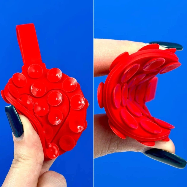 Держатель-присоска Double Side Silicone with a Strap, Белый - 585009 - изображение 3
