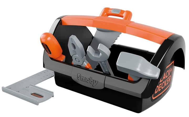 Zestaw zabawkowy Smoby Skrzynka narzędziowa Black & Decker 7 elementów (3032163609407) - obraz 2