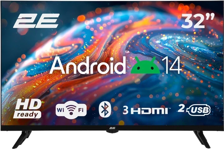 Телевізор 2E діагональ 32" HD 2E-32A07B - Фото 1 Телевізор 2E діагональ 32" HD 2E-32A07B - изображение 1