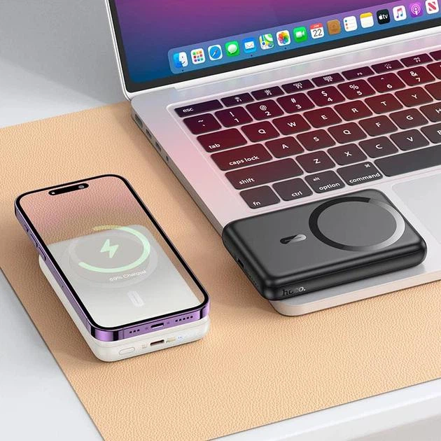 Power Bank HOCO J141 10000 mAh Magsafe 20W (чорний) Безпровідний - Фото 3 Power Bank HOCO J141 10000 mAh Magsafe 20W (чорний) Безпровідний - изображение 3