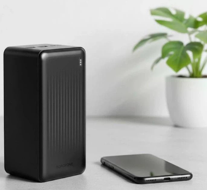 Power Bank Borofone BJ80C 50000mAh QC3.0+PD22.5W (чорний) - Фото 5 Power Bank Borofone BJ80C 50000mAh QC3.0+PD22.5W (чорний) - зображення 5