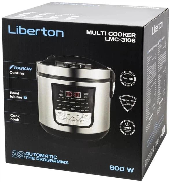 Мультиварка Liberton LMC-3106 - Фото 8 Мультиварка Liberton LMC-3106 - зображення 8
