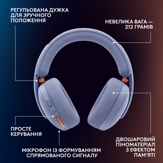 Наушники Logitech G325 Lightspeed Lilac (981-001538) - изображение 9